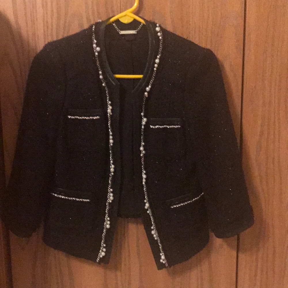 Black sparkle blazer